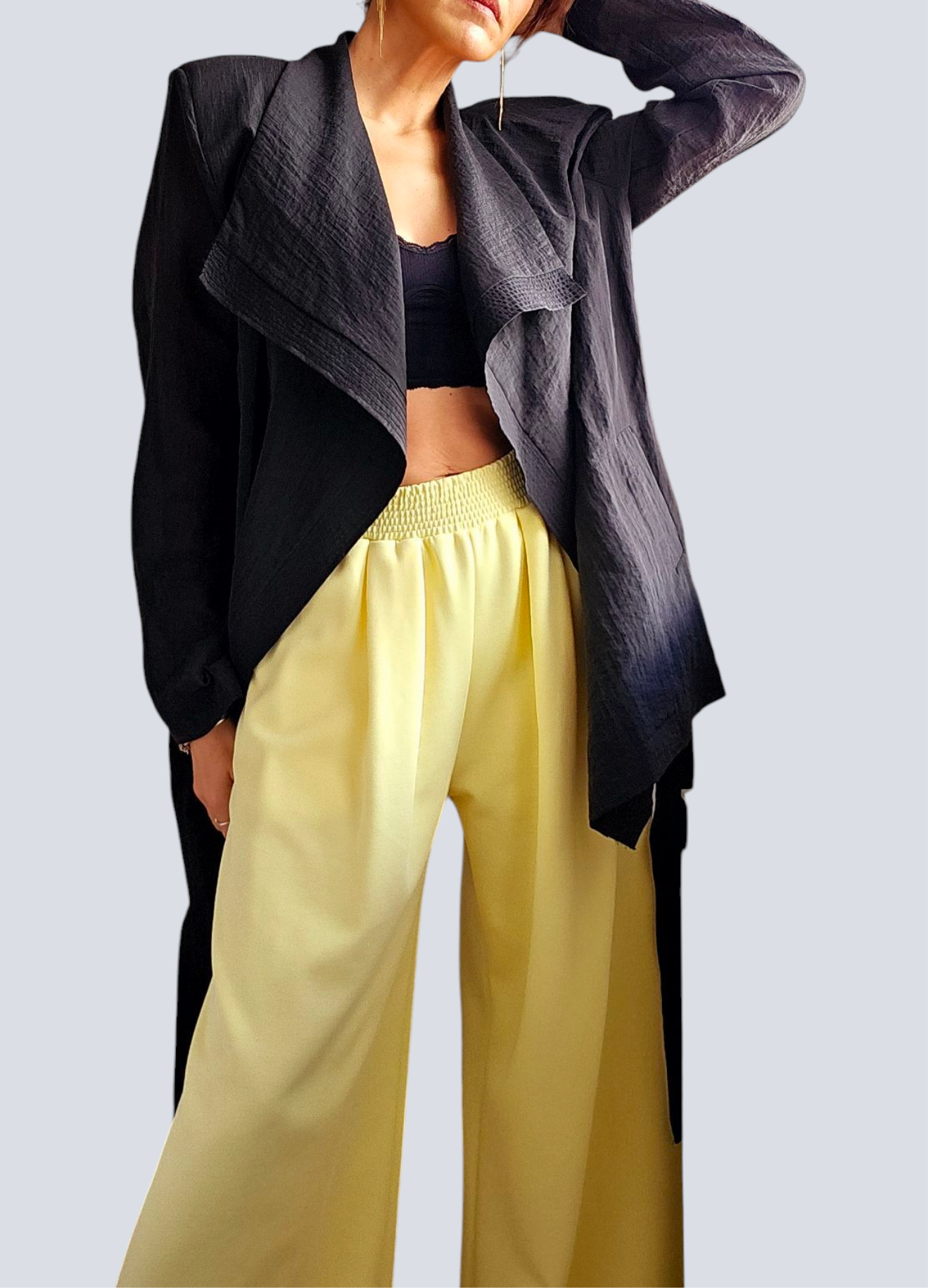 CHAQUETA CINTURÓN BLACK LUM
