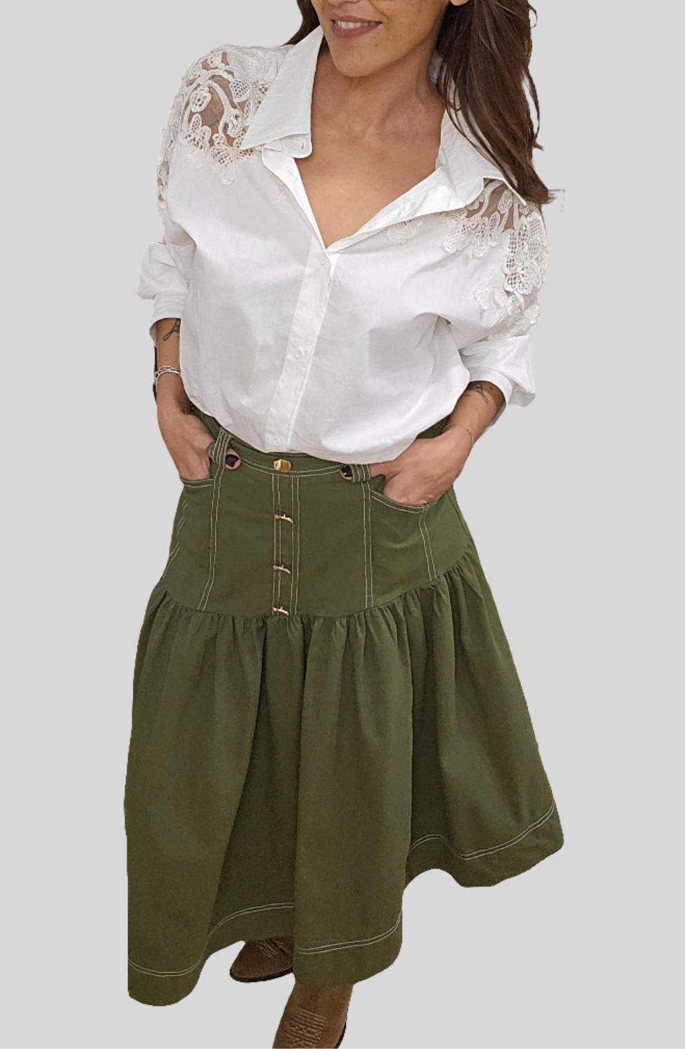 FALDA VERDE OLI