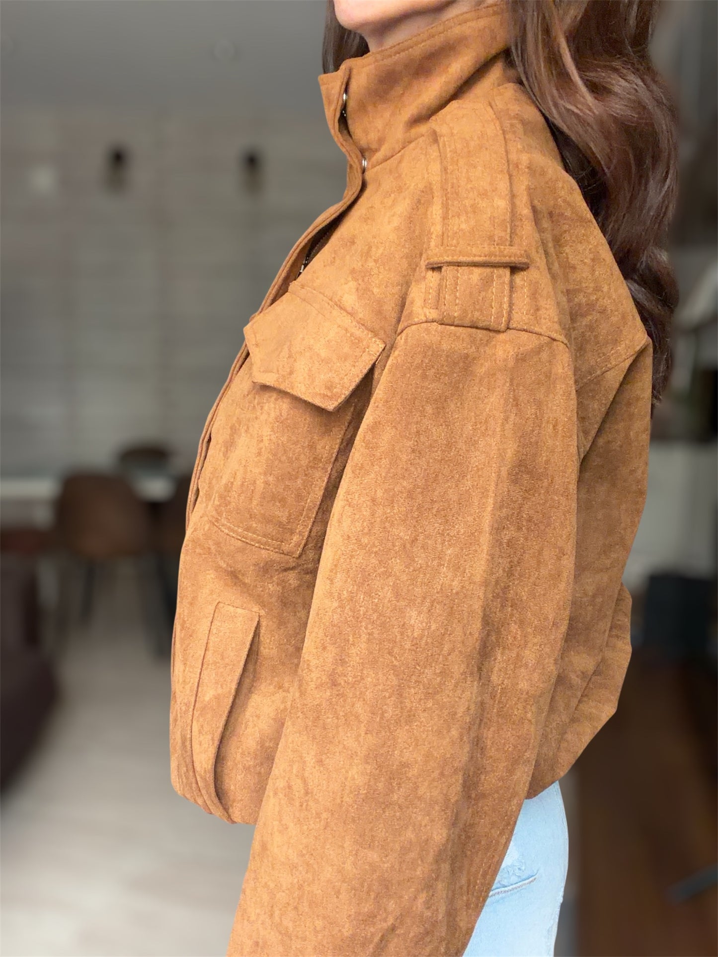 CAZADORA CAMEL