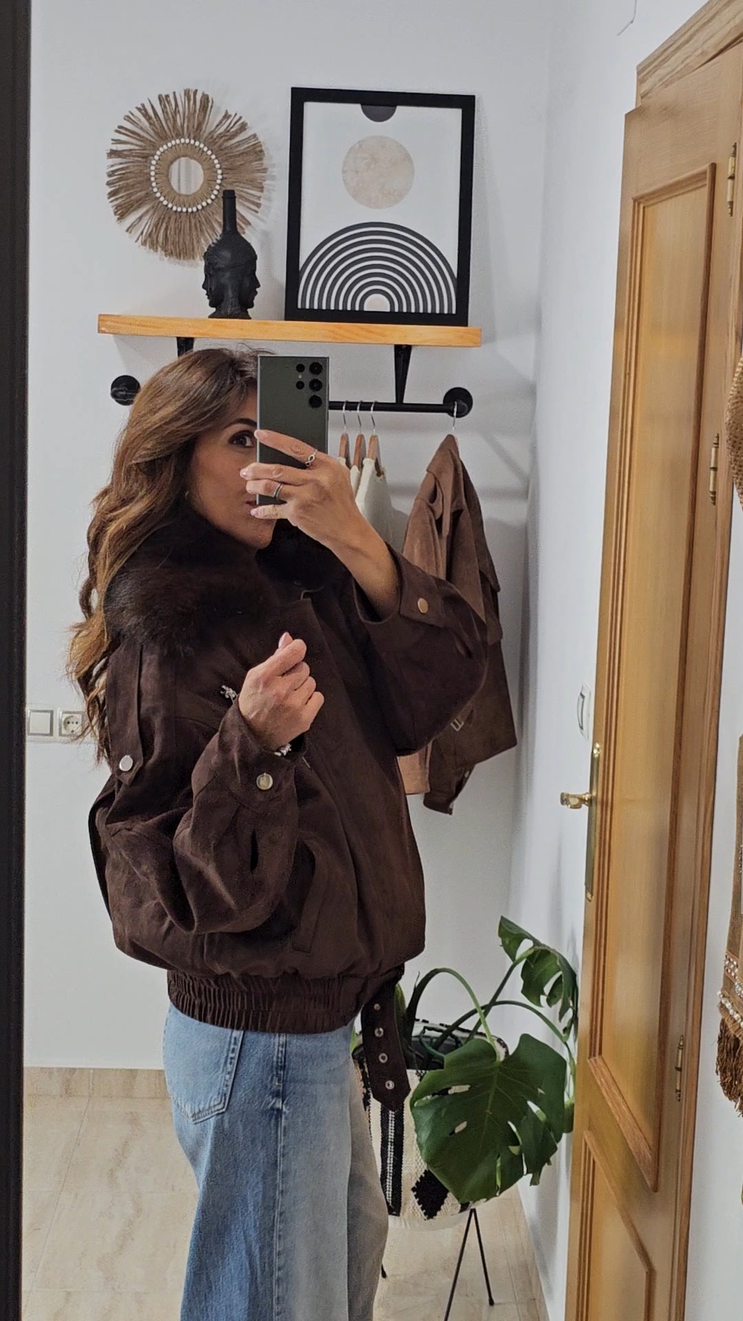 CAZADORA CUELLO PIEL